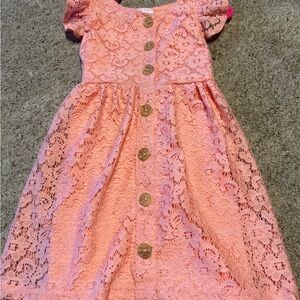 Little girl pink dress